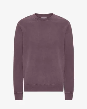 Classic Organic Jersey de cuello redondo - Uva descolorida