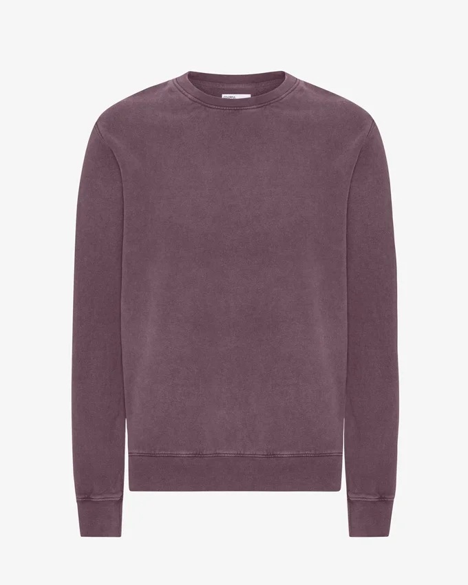 Classic Organic Jersey de cuello redondo - Uva descolorida