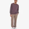 Classic Organic Jersey de cuello redondo - Uva descolorida