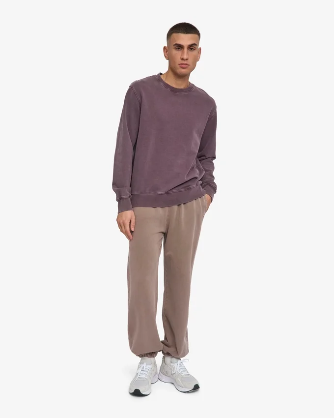 Classic Organic Jersey de cuello redondo - Uva descolorida