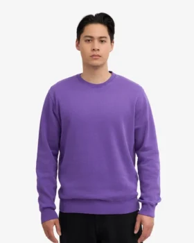 Classic Organic Jersey de cuello redondo – Violeta ultra