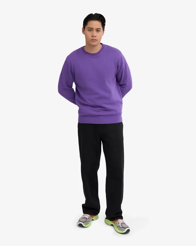 Classic Organic Jersey de cuello redondo - Violeta ultra