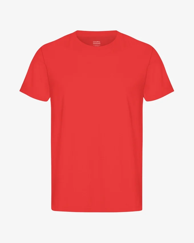 Classic Organic Tee - Mandarina roja
