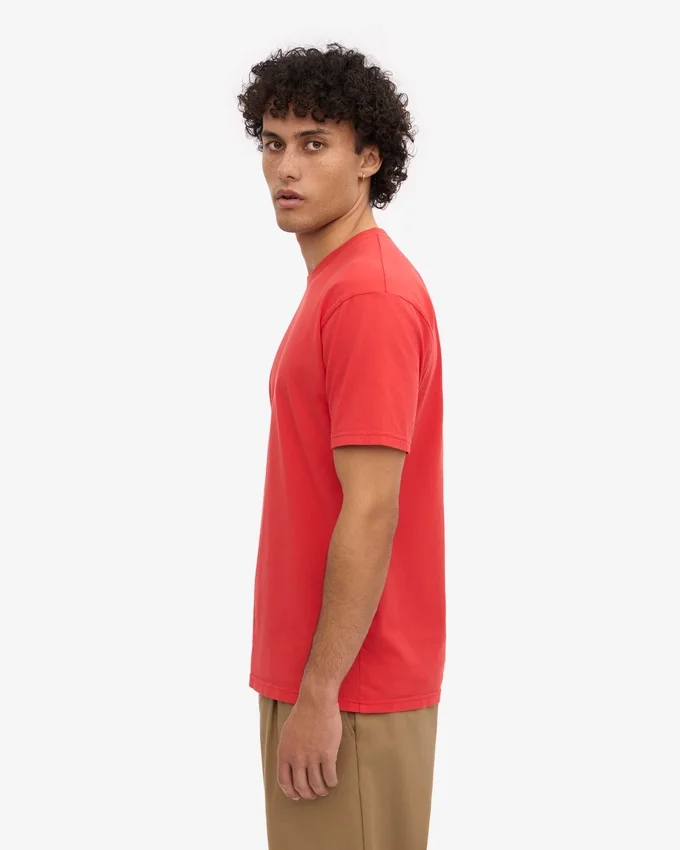 Classic Organic Tee - Mandarina roja