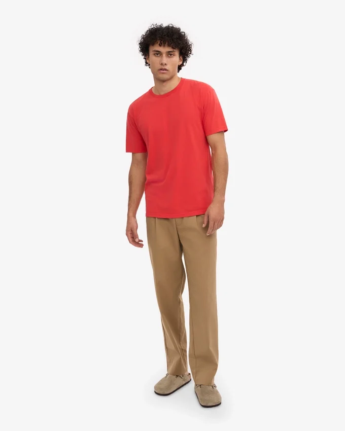 Classic Organic Tee - Mandarina roja