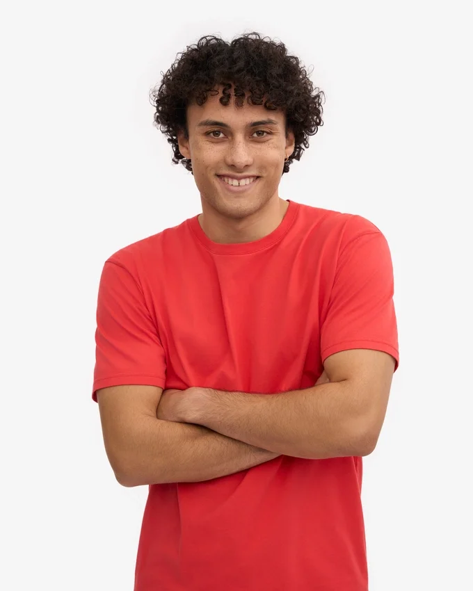 Classic Organic Tee - Mandarina roja