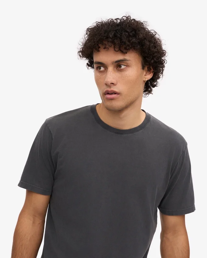 Classic Organic Tee - Negro desgastado