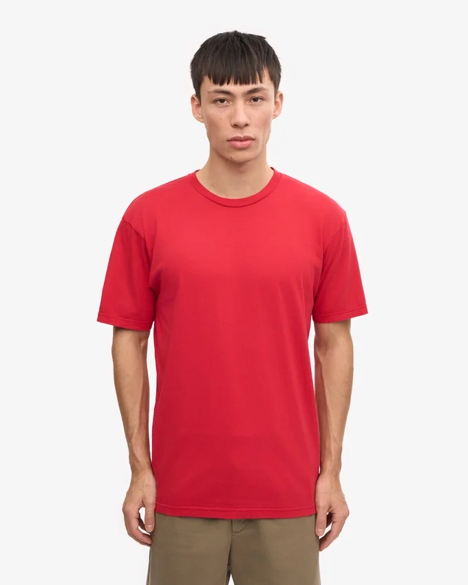 Classic Organic Tee - Rojo escarlata