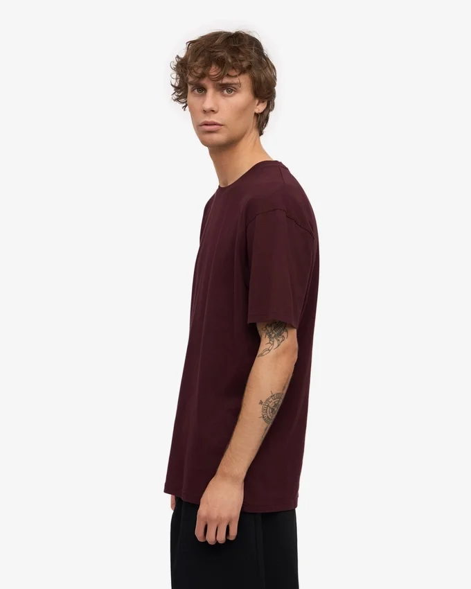 Classic Organic Tee - Rojo oxblood