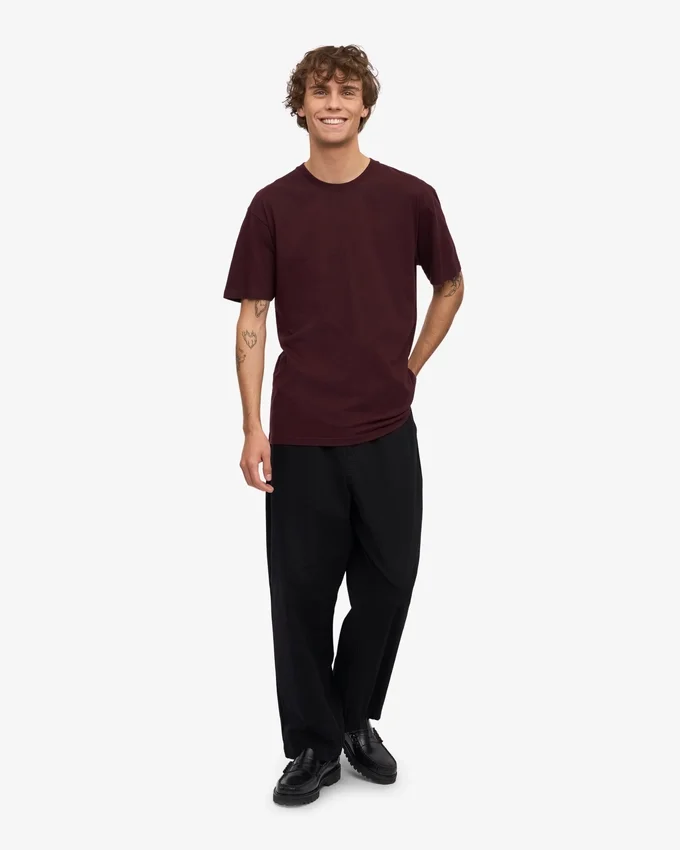 Classic Organic Tee - Rojo oxblood
