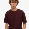 Classic Organic Tee - Rojo oxblood