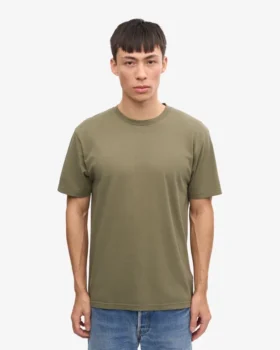 Classic Organic Tee – Verde oliva apagado