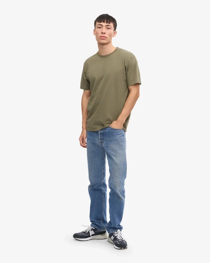 Classic Organic Tee - Verde oliva apagado