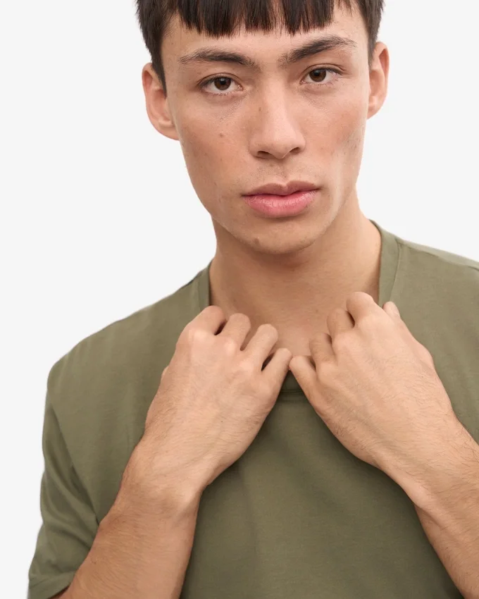 Classic Organic Tee - Verde oliva apagado