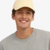 Gorra de algodón orgánico - Amarillo suave