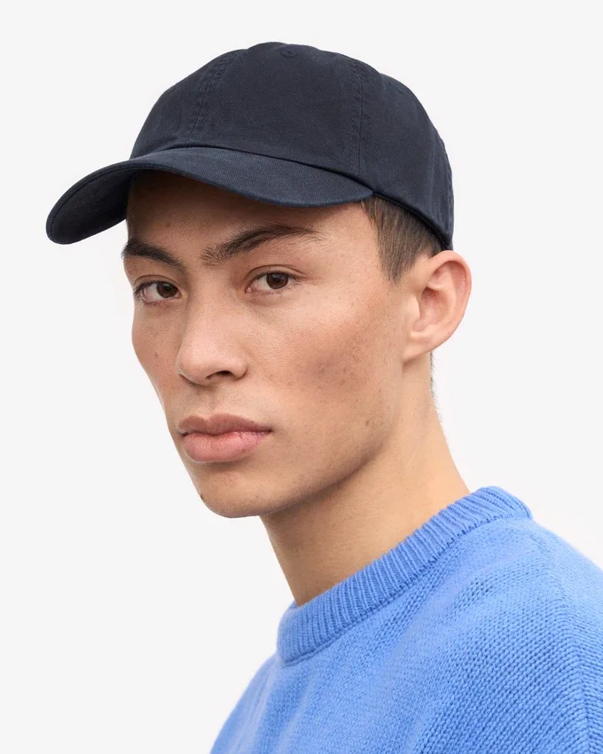 Gorra de algodón orgánico - Azul marino