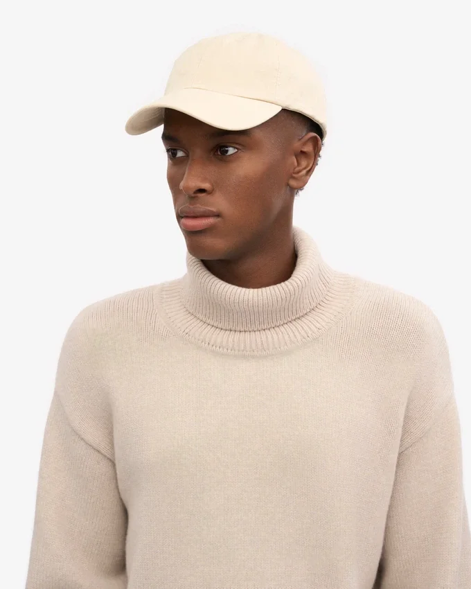 Gorra de algodón orgánico - Blanco marfil