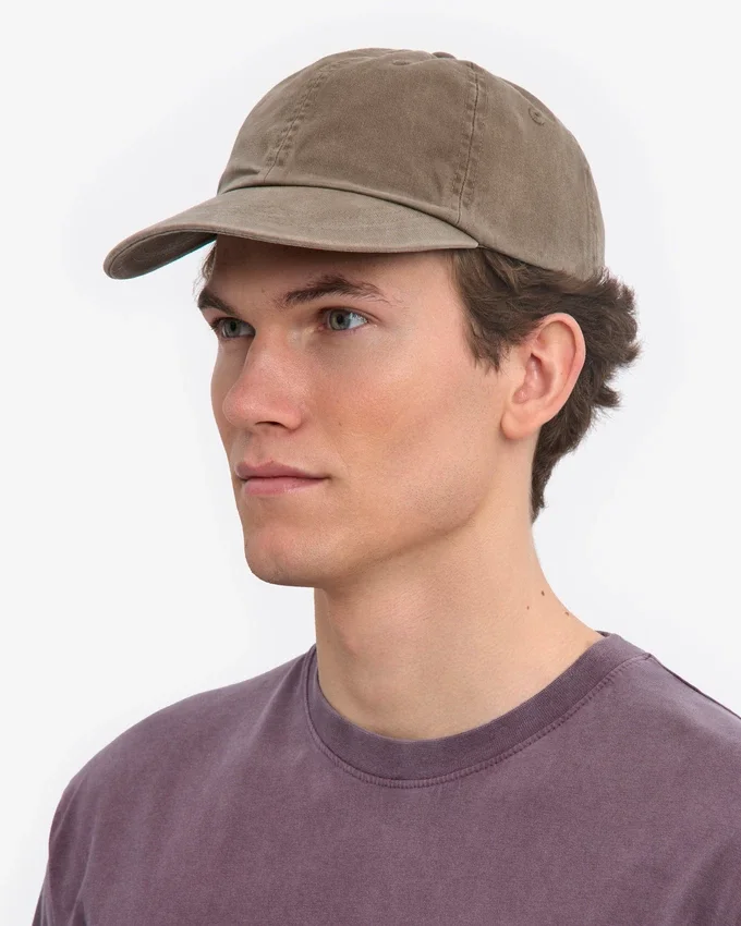 Gorra de algodón orgánico - Caqui descolorido