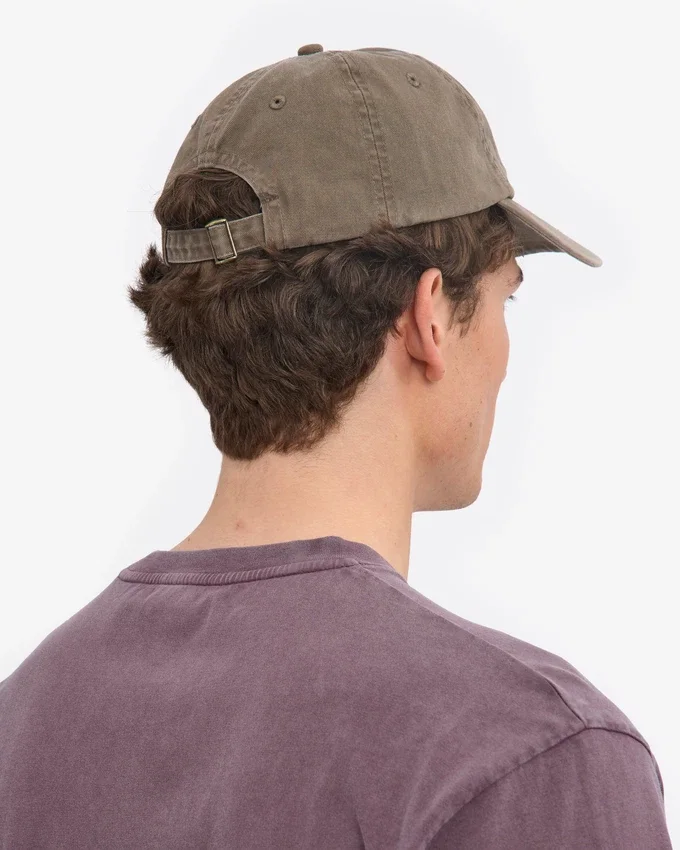 Gorra de algodón orgánico - Caqui descolorido