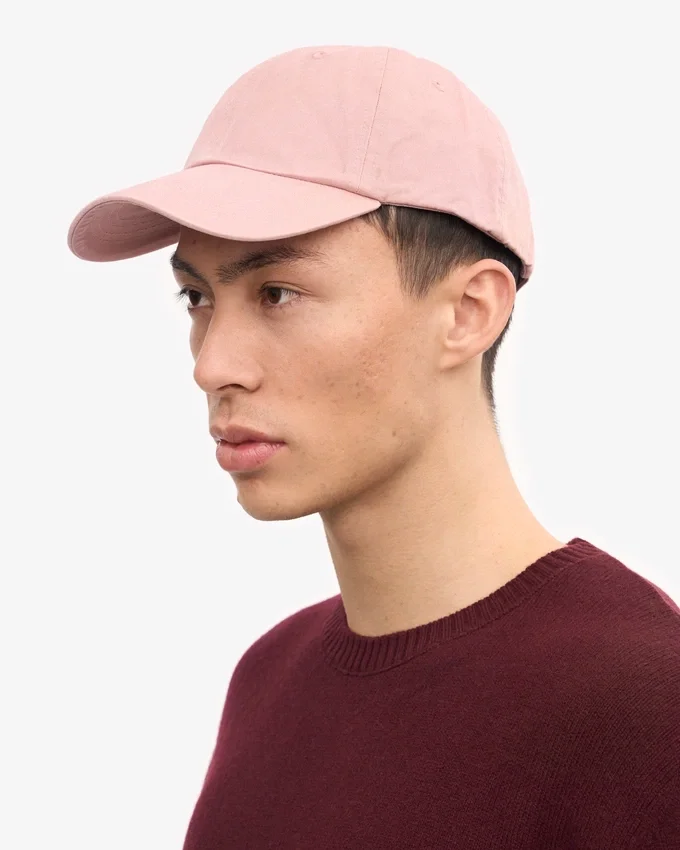 Gorra de algodón orgánico - Rosa descolorido