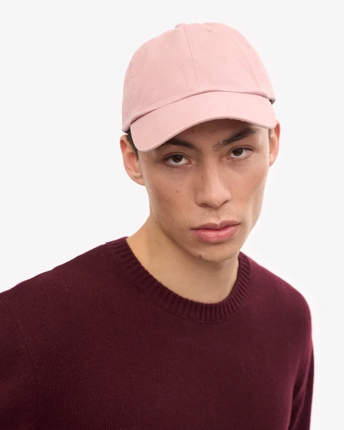 Gorra de algodón orgánico - Rosa descolorido