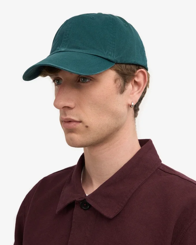 Gorra de algodón orgánico - Verde océano