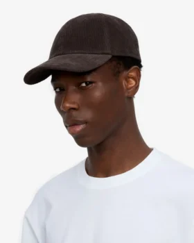 Gorra de pana orgánica – Marrón café