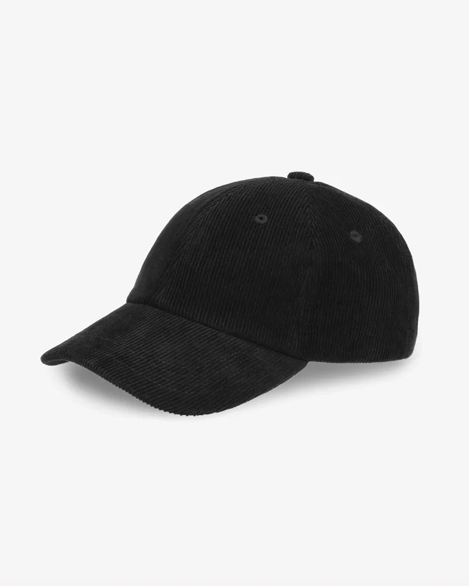 Gorra de pana orgánica - Negro intenso