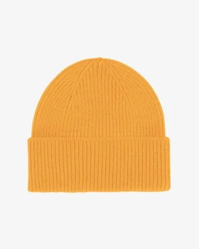 Gorro de lana merina - Amarillo quemado