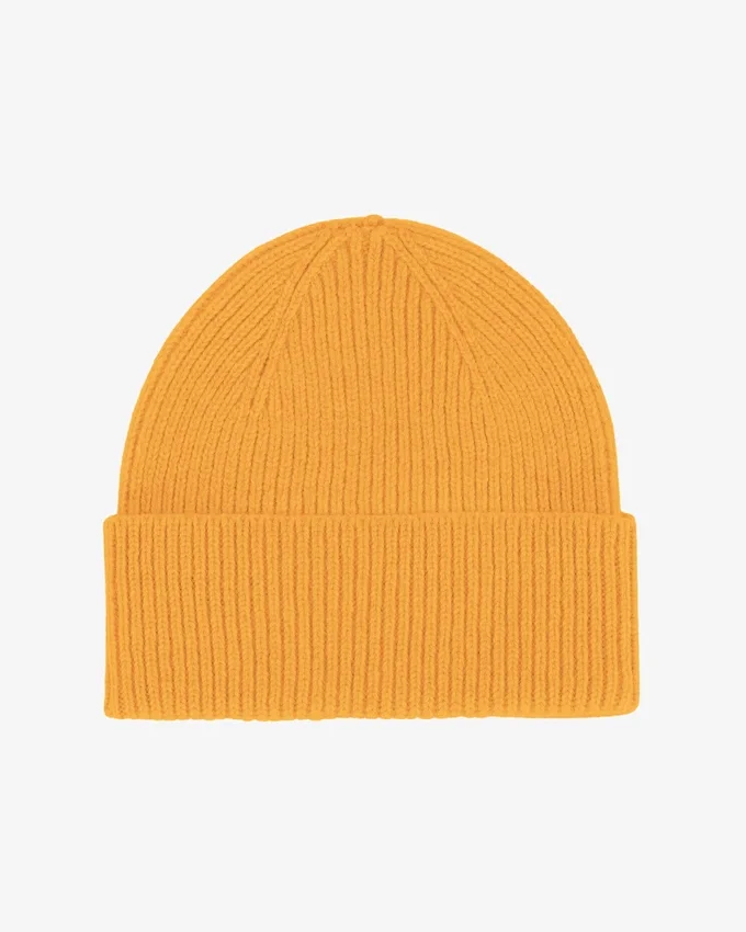 Gorro de lana merina - Amarillo quemado