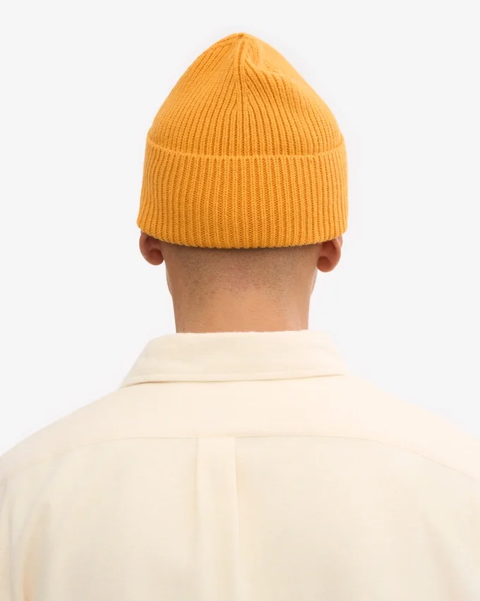 Gorro de lana merina - Amarillo quemado