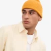 Gorro de lana merina - Amarillo quemado