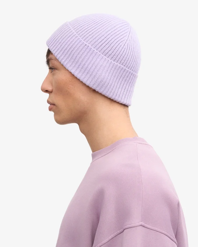 Gorro de lana merina - Azul acero