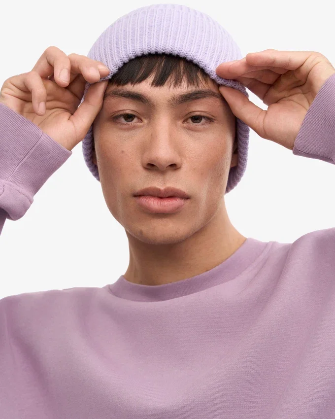 Gorro de lana merina - Azul acero