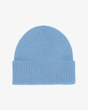 Gorro de lana merina - Azul mar