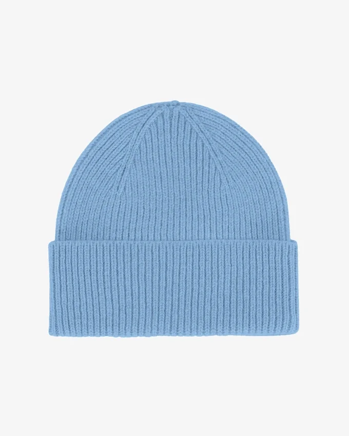 Gorro de lana merina - Azul mar