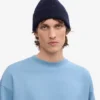 Gorro de lana merina - Azul marino