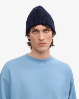 Gorro de lana merina – Azul marino