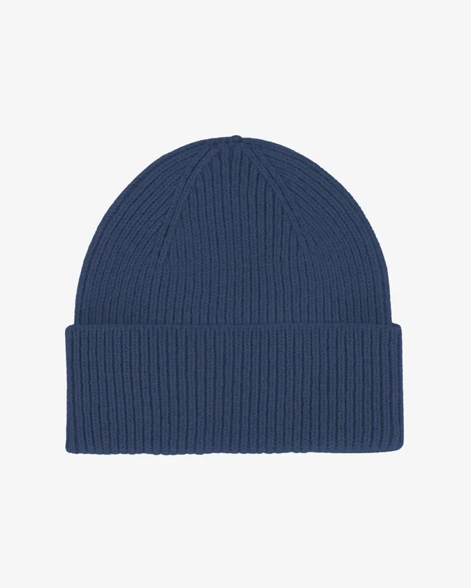 Gorro de lana merina - Azul petróleo
