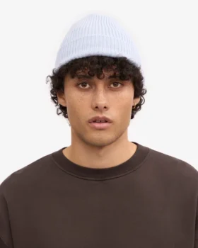 Gorro de lana merina – Azul polar