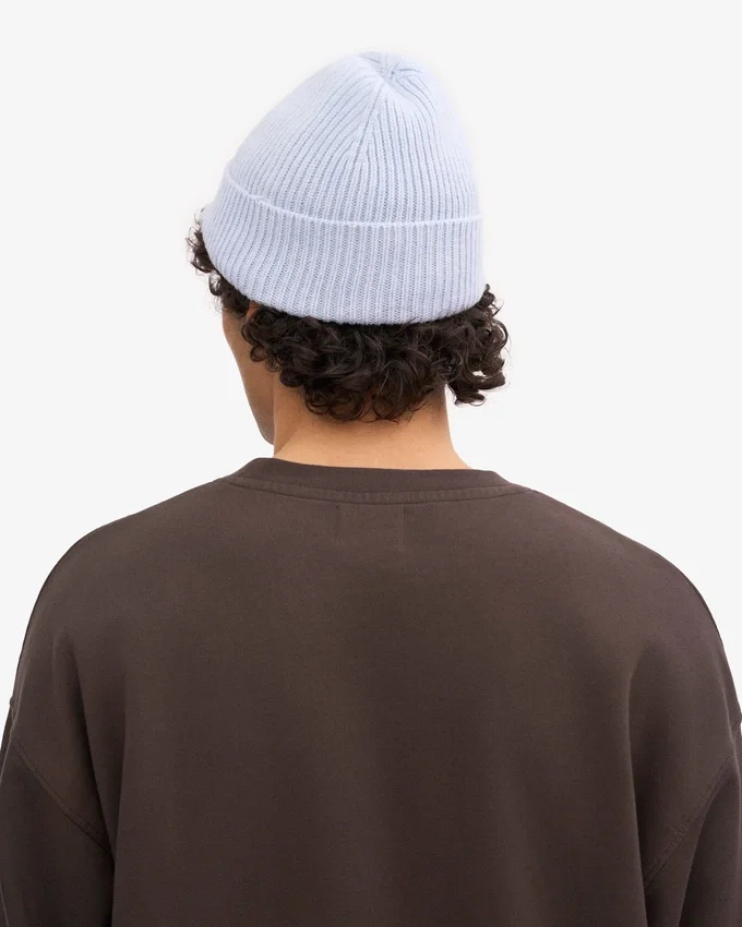 Gorro de lana merina - Azul polar