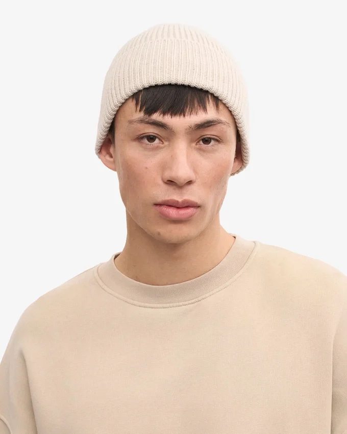 Gorro de lana merina - Blanco marfil