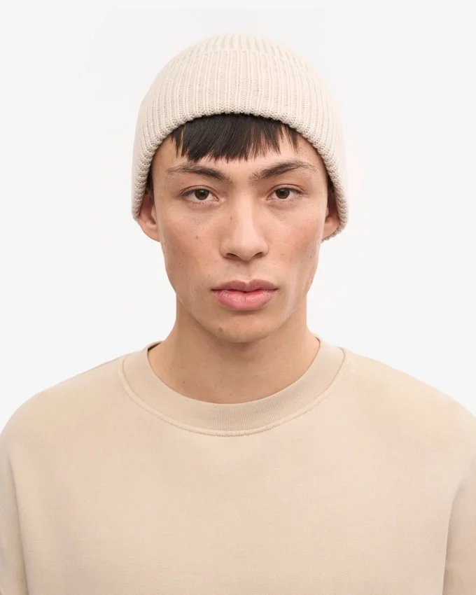 Gorro de lana merina - Blanco marfil