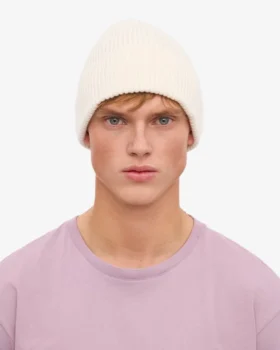Gorro de lana merina – Blanco óptico