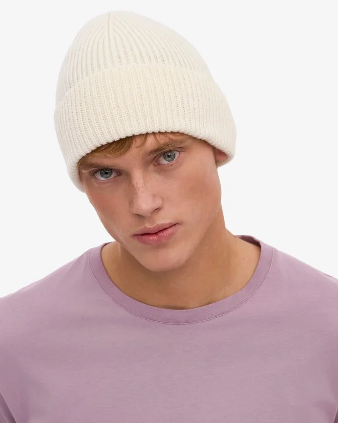 Gorro de lana merina - Azul mar