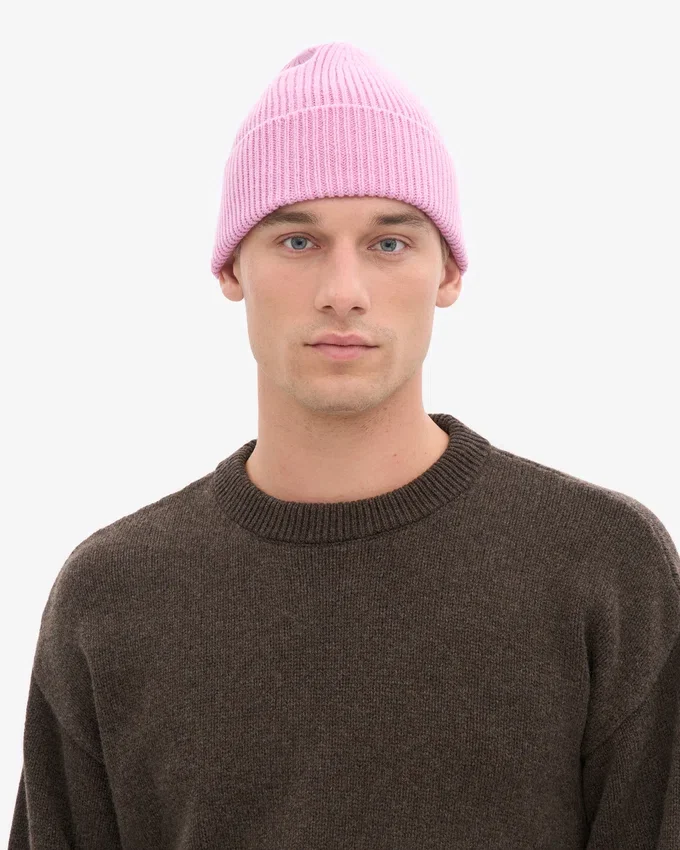 Gorro de lana merina - Flor de cerezo