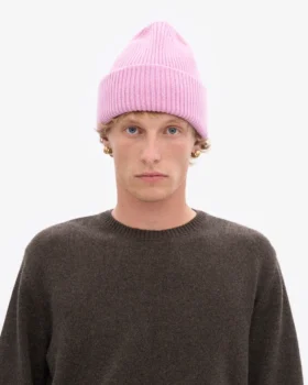 Gorro de lana merina – Flor de cerezo