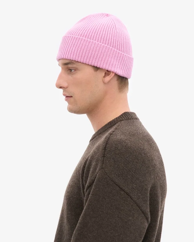 Gorro de lana merina - Flor de cerezo