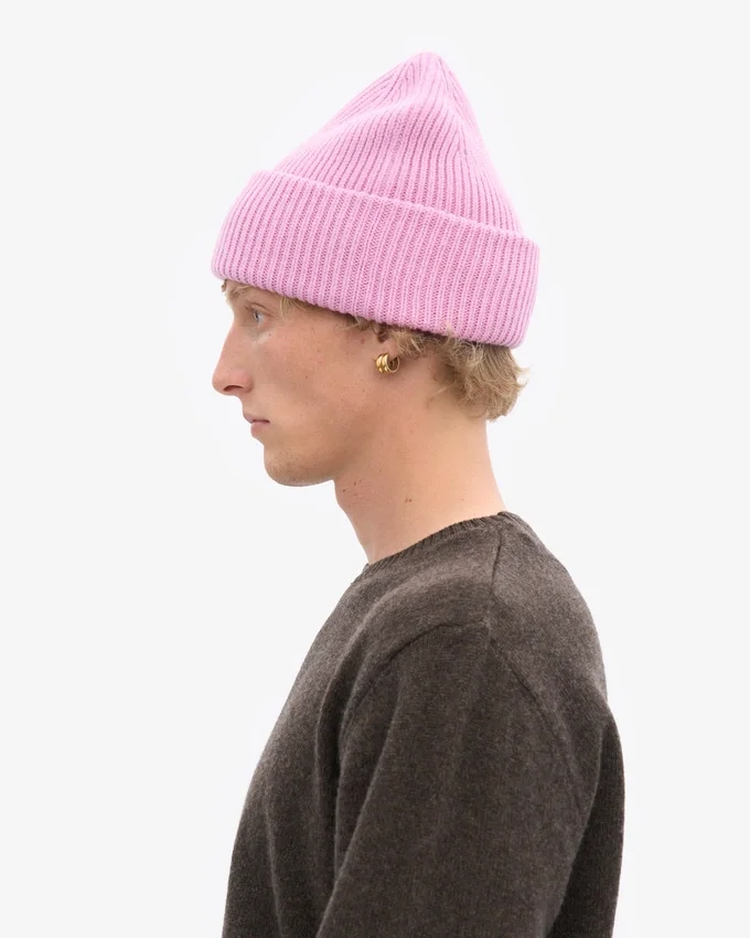Gorro de lana merina - Flor de cerezo