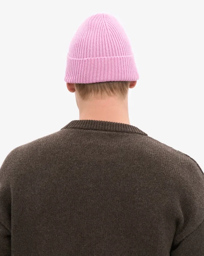 Gorro de lana merina - Flor de cerezo